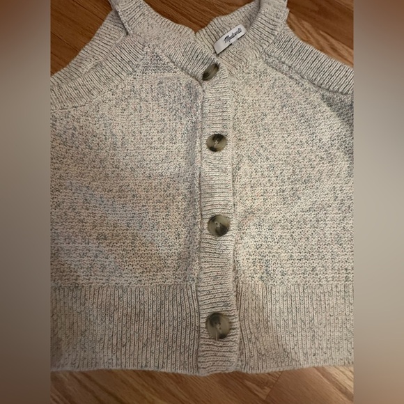 Madewell Rainbow Marled Wakefield Button Front Tank Small Cotton blend - Picture 4 of 11